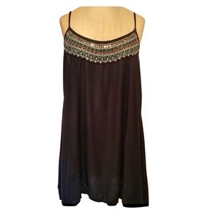 AEO Beaded Spaghetti Strap Dress Size Medium